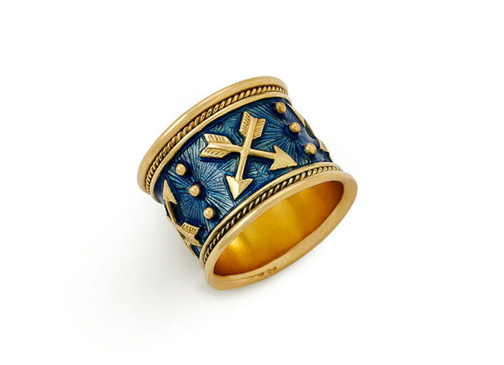 Sagittarius Zodiac Band Ring