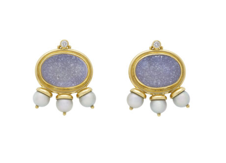 African Queen Chalcedony Earrings AFQ26268