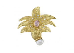 Acanthus-pin-with-kunzite-and-pearl-PIN22757-600×434