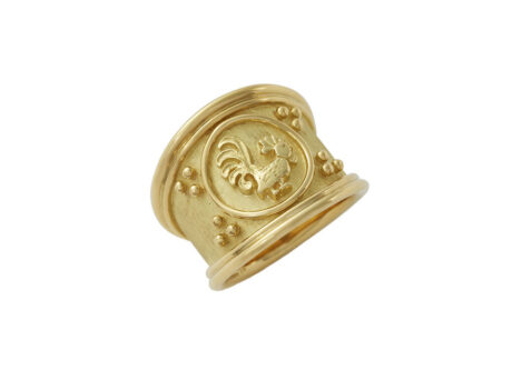 Zodiac rooster ring