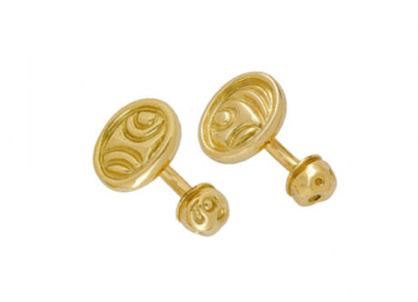 Elizabeth_Gage_Carved_Gold_Cufflinks_CUF24487-600×434