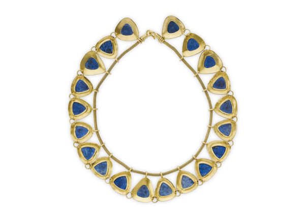 "Nefertiti" Lapis Lazuli and Gold Necklace
