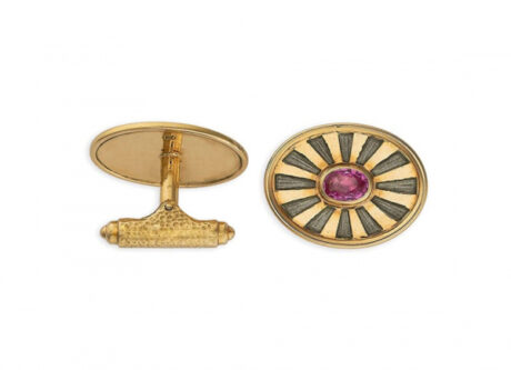 Pink-Sapphire-and-Grey-Enamel-Cufflinks-CUF22857-600×434