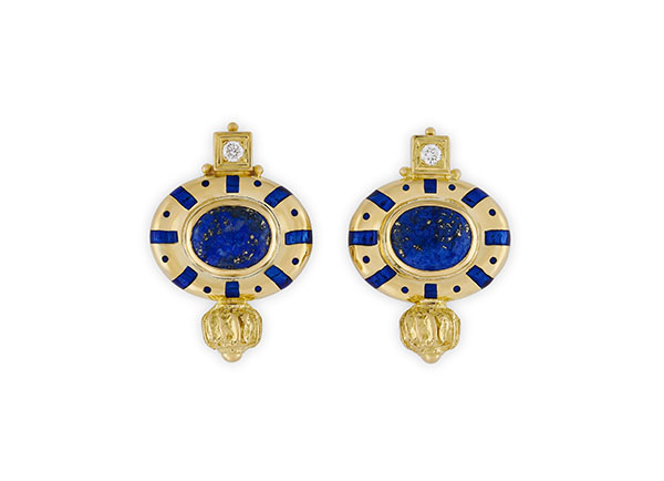 Lapis Lazuli Valois Earrings