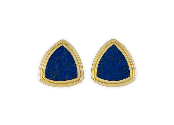 Lapis Lazuli Slice Earrings