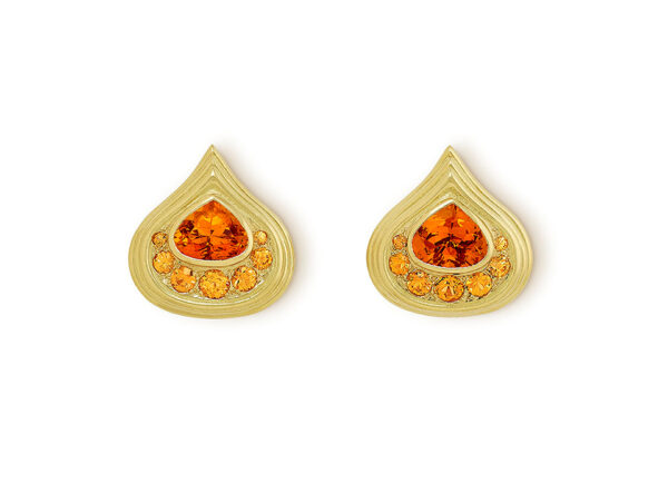 Mandarin Garnet Isfahan Earrings