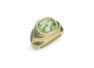 Mint Green Tourmaline Orlov Ring
