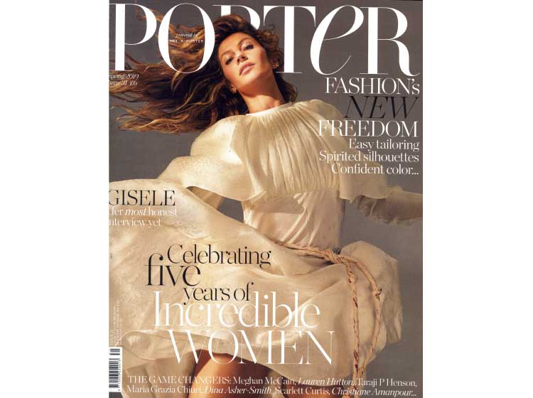 Porter Magazine features Elizabeth Gage