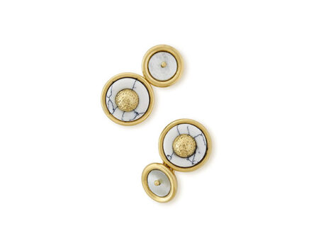 Howlite and Mother of Pearl Cufflinks