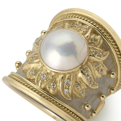 Mabé Pearl Sun Ring