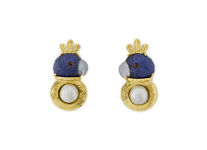 Tanzanite Parrot Earrings