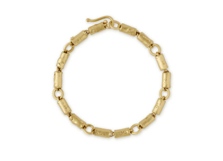 Molten Gold Small Tube Bracelet