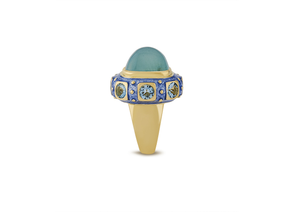 Aquamarine Ottoman Ring
