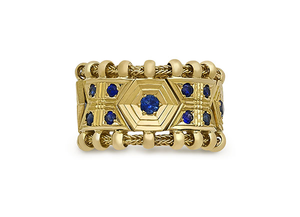 Sapphire Agincourt Ring; fine jewellery London
