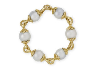 South Sea Pearl and gold bracelet; fine jewellery London