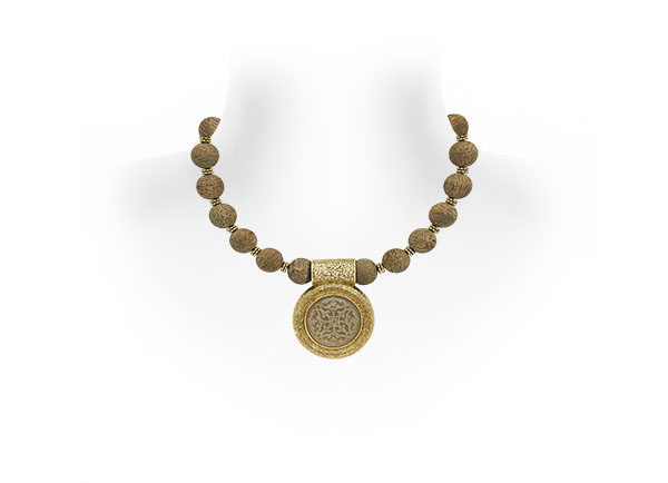 Agate and Gold Neckleace