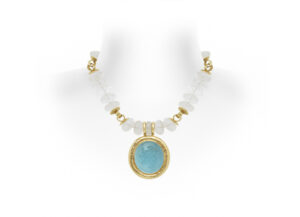 Aquamarine Intaglio Necklace
