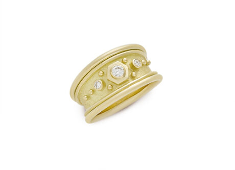 Diamond Tapered Templar Ring