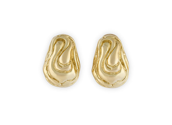 Gold Peanut Earrings