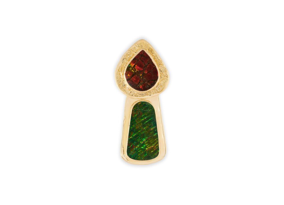 Ammolite Pin