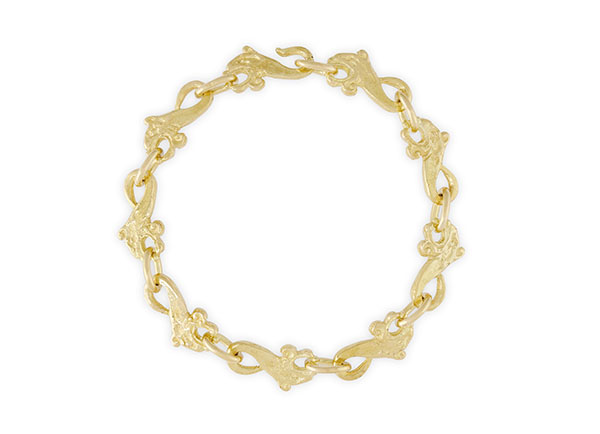 Lion Gold Link Bracelet