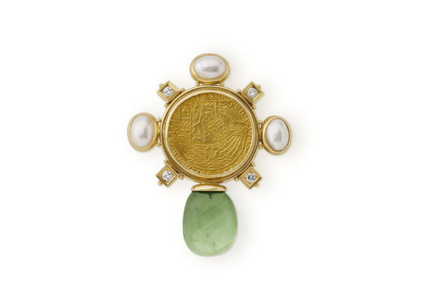 King Edward IV Gold Ryal Coin Pin