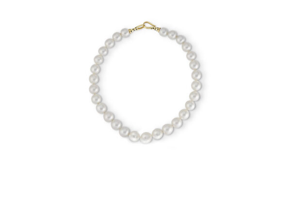 South Sea Pearl Necklace with Gold Rondells