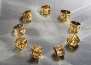 a picture of gold rings collection