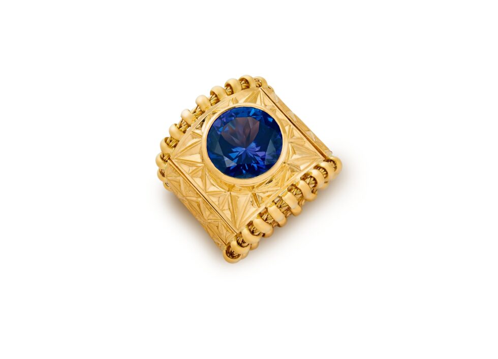 Tanzanite Tapered Agincourt Ring