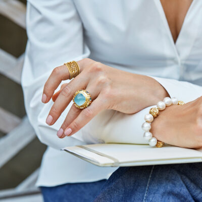 Eternal Knot and Diamond Tapered Templar Ring