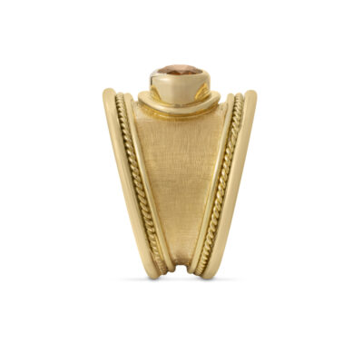Brown Diamond Tapered Templar Ring