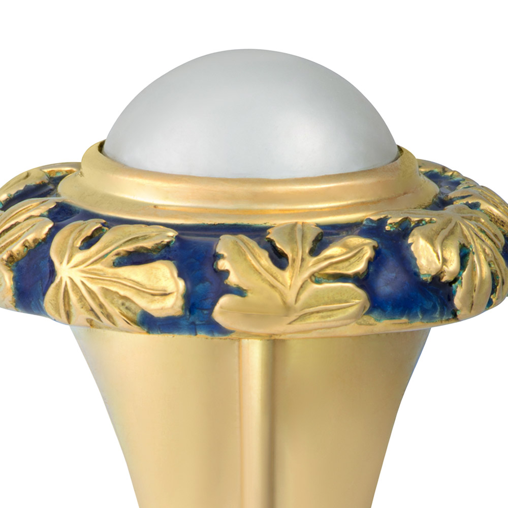 Mabé Pearl Orlov Ring with Blue Enamel Mabé Pearl Orlov Ring with Blue Enamel