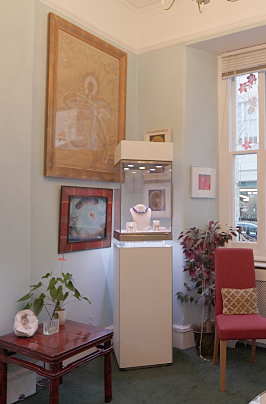 Jewellery display inside the showroom